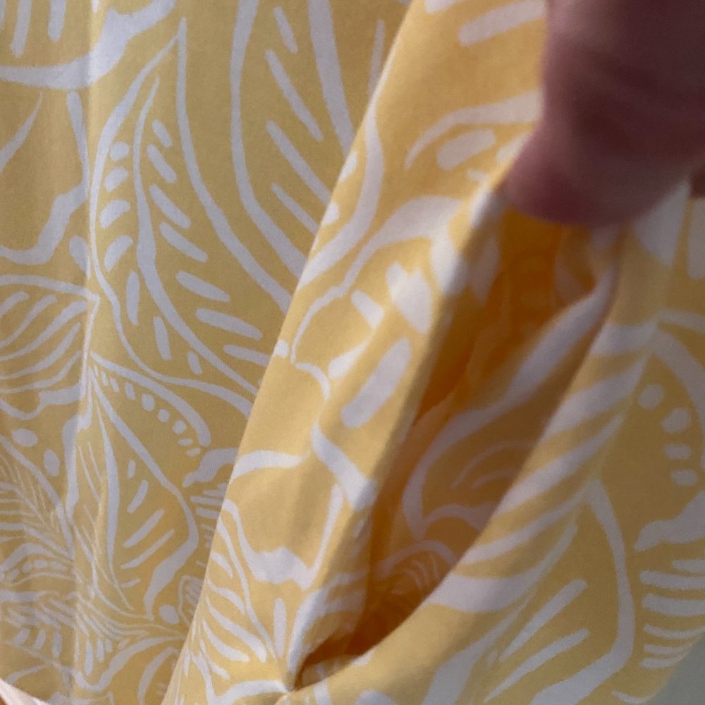 NWT Apt.9 cotton yellow & white sleeveless sundress - Picture 4 of 4